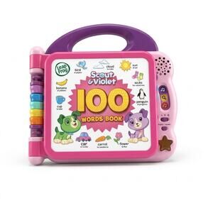 LeapFrog Scout & Violet 100 Words Book Pink English Spanish Bilingual Toy